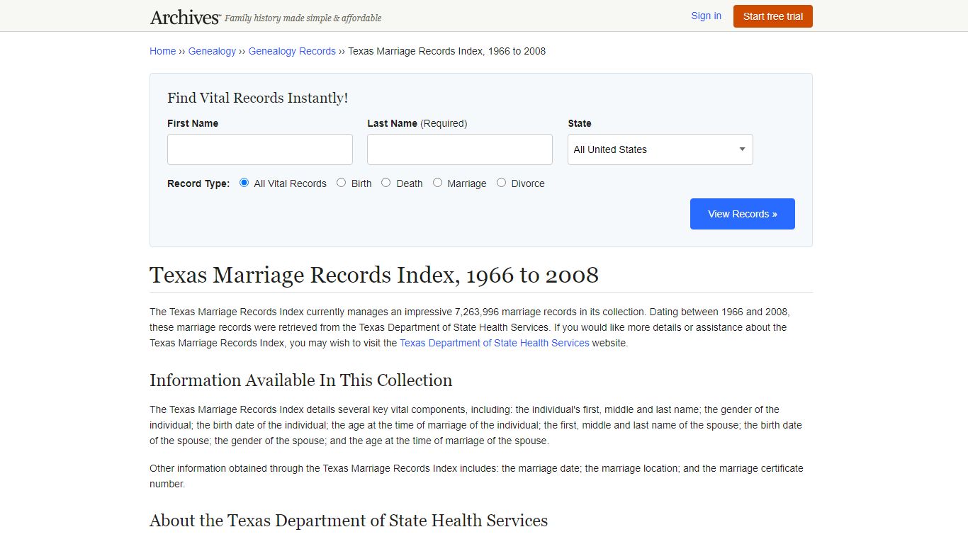 Texas Marriage Records | Search Collections & Indexes